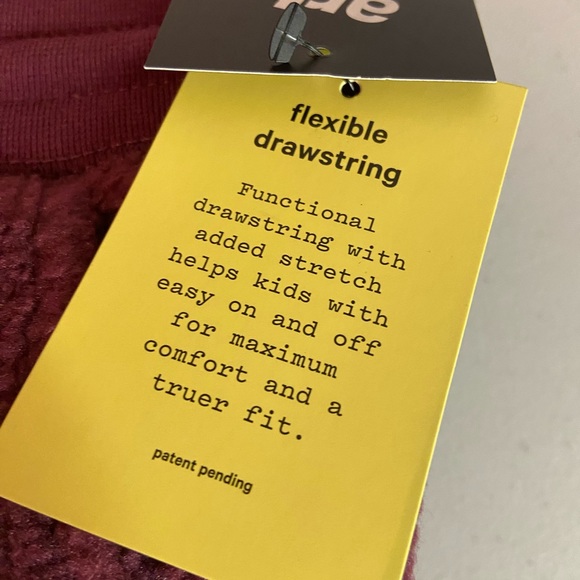 COPY - NEW🔥Art Class Responsible Style Sherpa Burgundy Joggers Size M  10/12 - Picture 4 of 6